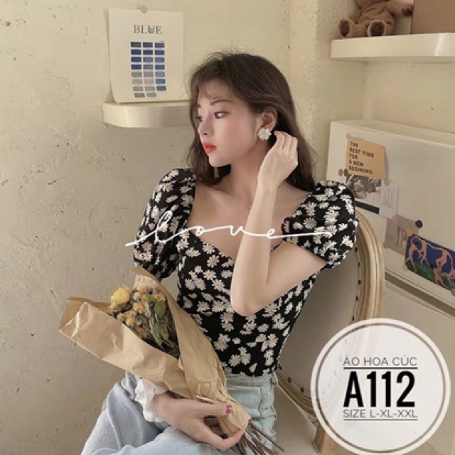 Bigsize Áo hoa cúc A112
