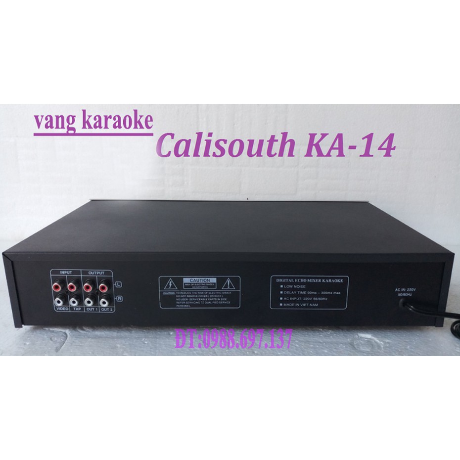 vang karaoke kalisouth KA-14 Trắng - mixer echo