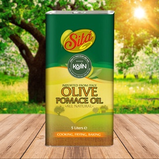 Dầu Oliu Italy Nguyên Chất Pomace CAN THIẾC 5L Kojin nhãn hiệu Sità Chiên Rán Làm Bánh Nhập Khẩu Ý