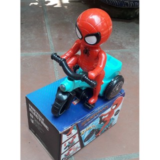 Đồ Chơi Siêu Nhân Nhện Đạp Xe  Xoay Tròn 360 Độ  Cho Bé Mẫu Mới