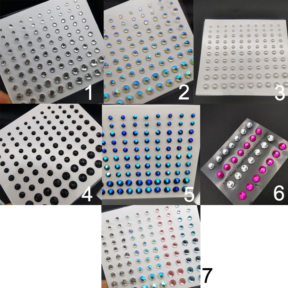 Nhãn dán đá kim cương tạm thời trang trí mắt và cơ thể làm đẹp thời trang nghệ thuật cho nữ