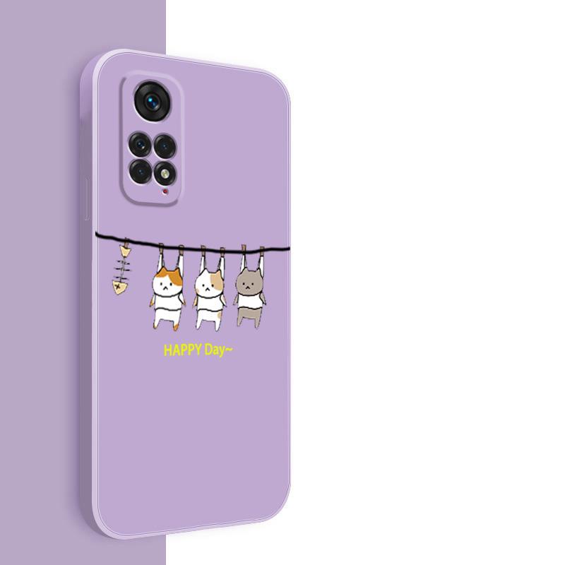 Ốp lưng redmi note 11 4g xiaomi redmi note 11s redmi note 11 pro 5g Ốp Điện Thoại Silicone Mềm Hình Mèo LSMM01 Cho redmi note 11 4g xiaomi redmi note 11s redmi note 11 pro 5g viền vuông cute