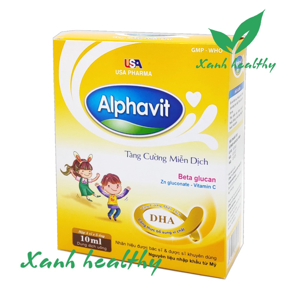 Siro tăng đề kháng cho bé ALPHAVIT - bổ sung kẽm, thymomodulin và các vitamin giúp tiêu hóa khỏe, ăn ngon, tăng đề kháng