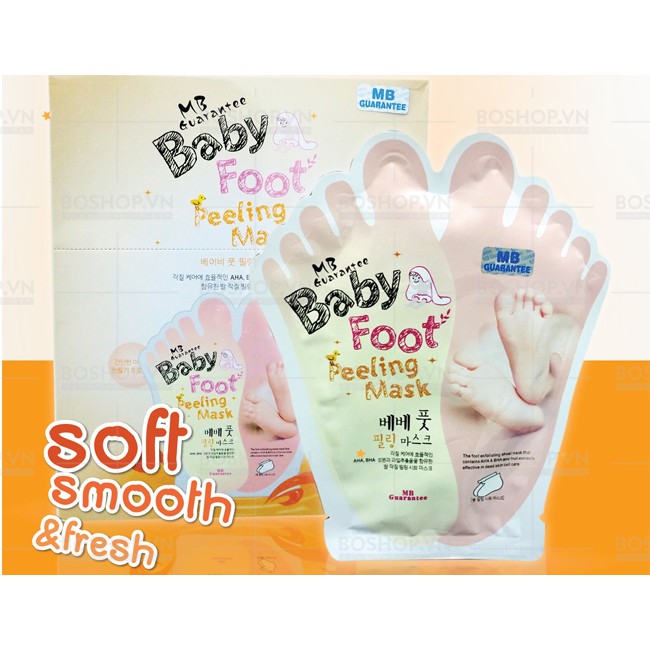 Mặt Nạ Ủ Da Chân MB Guarantee Baby Foot Peeling Mask Thái Lan