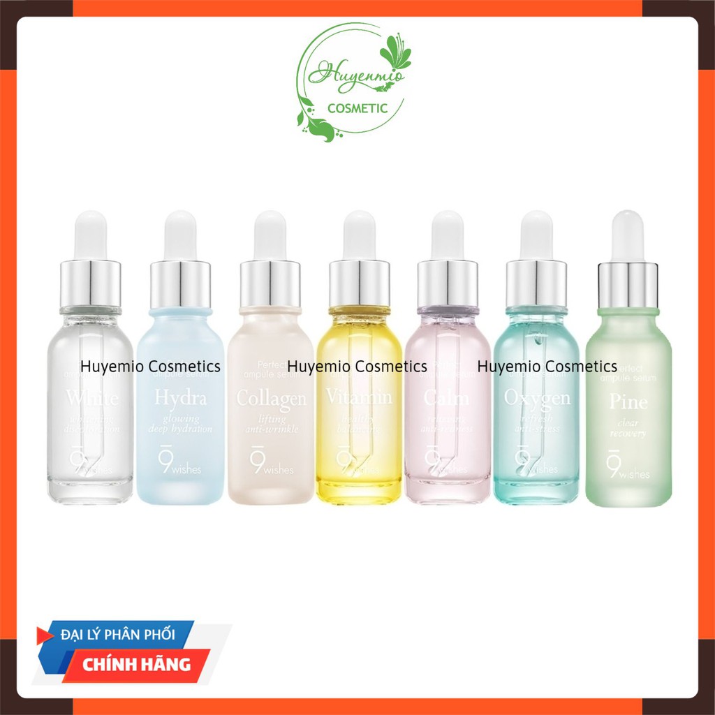 [Chính hãng] Tinh Chất Dưỡng Da 9wishes Extreme Oxygen Ampule Serum - 25ml - Huyenmio