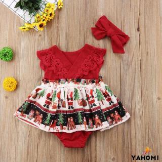 ❀Yaho❀Đồ Áo Liền Quần Phối Ren Cho Bé Mới Sinh