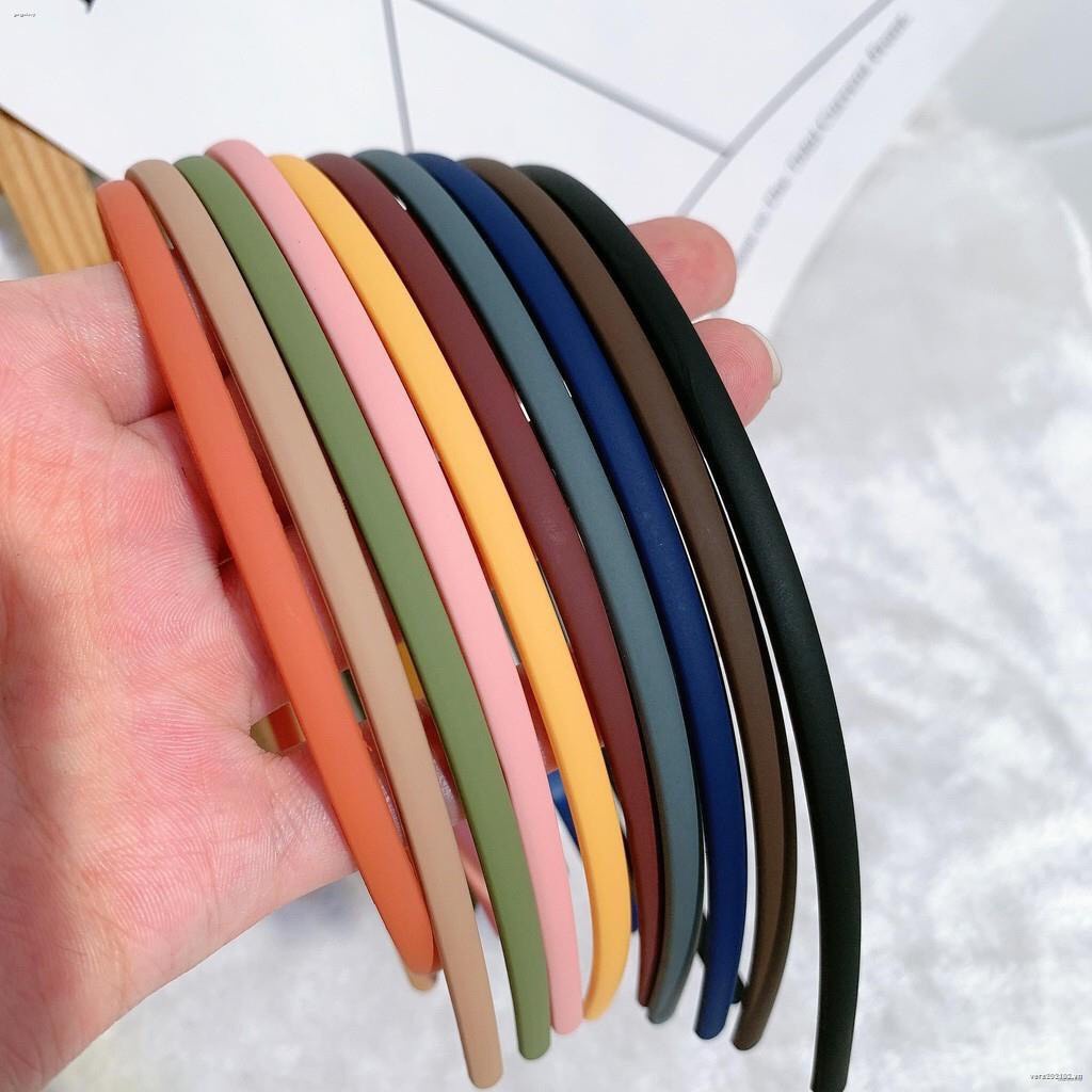 Bờm tóc nhựa mẫu trơn KT 0.8 cm