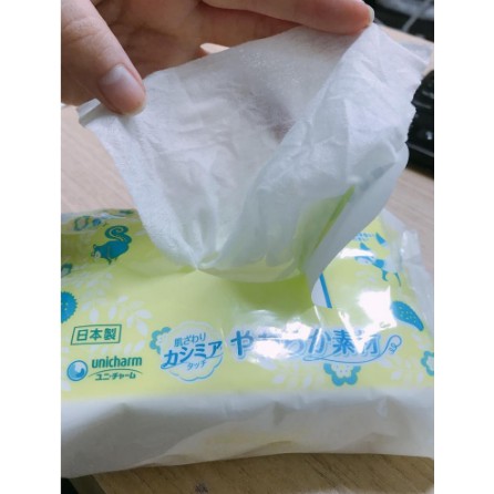 Khăn Giấy ướt Moony Nhật [CHÍNH HÃNG] - khăn ướt không mùi  Moony - 80 tờ - mã 0221