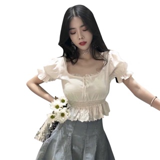 [ ODER ULZZANG] áo croptop