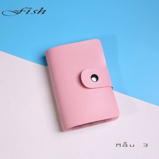 Ví đựng thẻ da PU nhiều màu