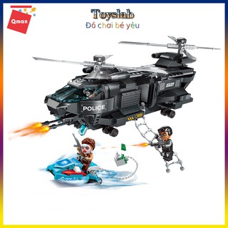 [Toyslab] Đồ chơi xếp hình thông minh cho bé Qman 1928 : Trực thăng chiến đấu siêu hạng