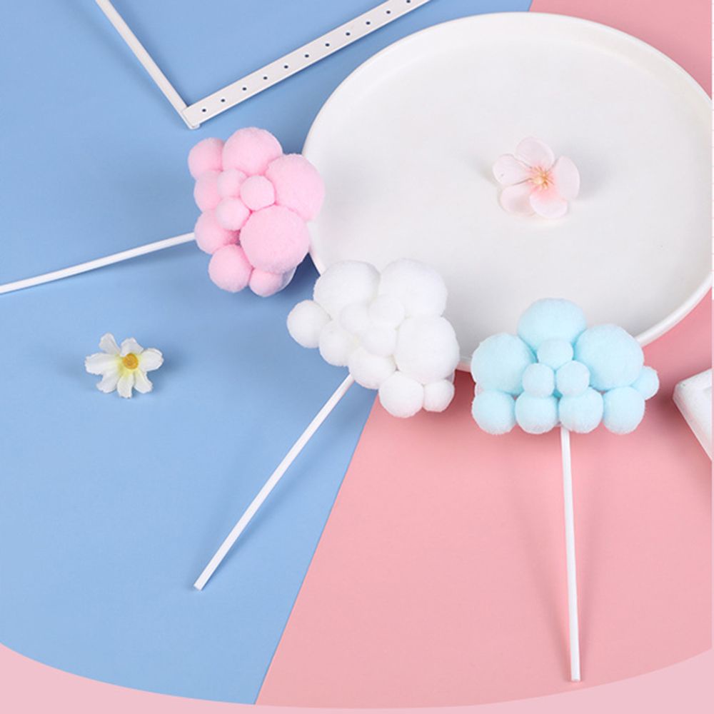 Epoch Phụ Kiện Cắm Trang Trí Bánh Kem Hình Đám Mây Nhiều Màu Dễ Thương Cho Tiệc Sinh Nhật