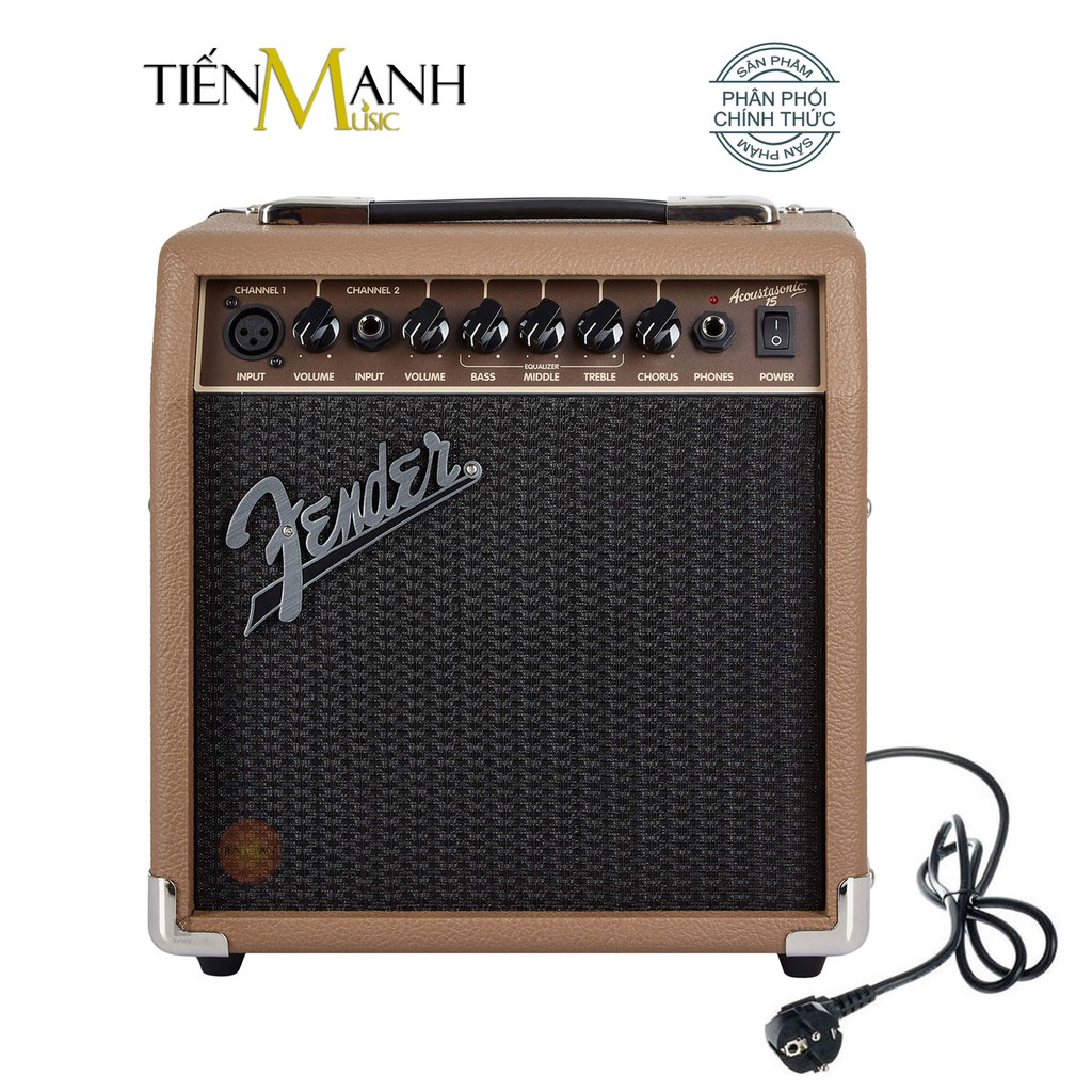 [Chính Hãng] Fender Acoustasonic 15 Amply Đàn Acoustic Guitar - Loa Ampli Combo Amplifier 15W