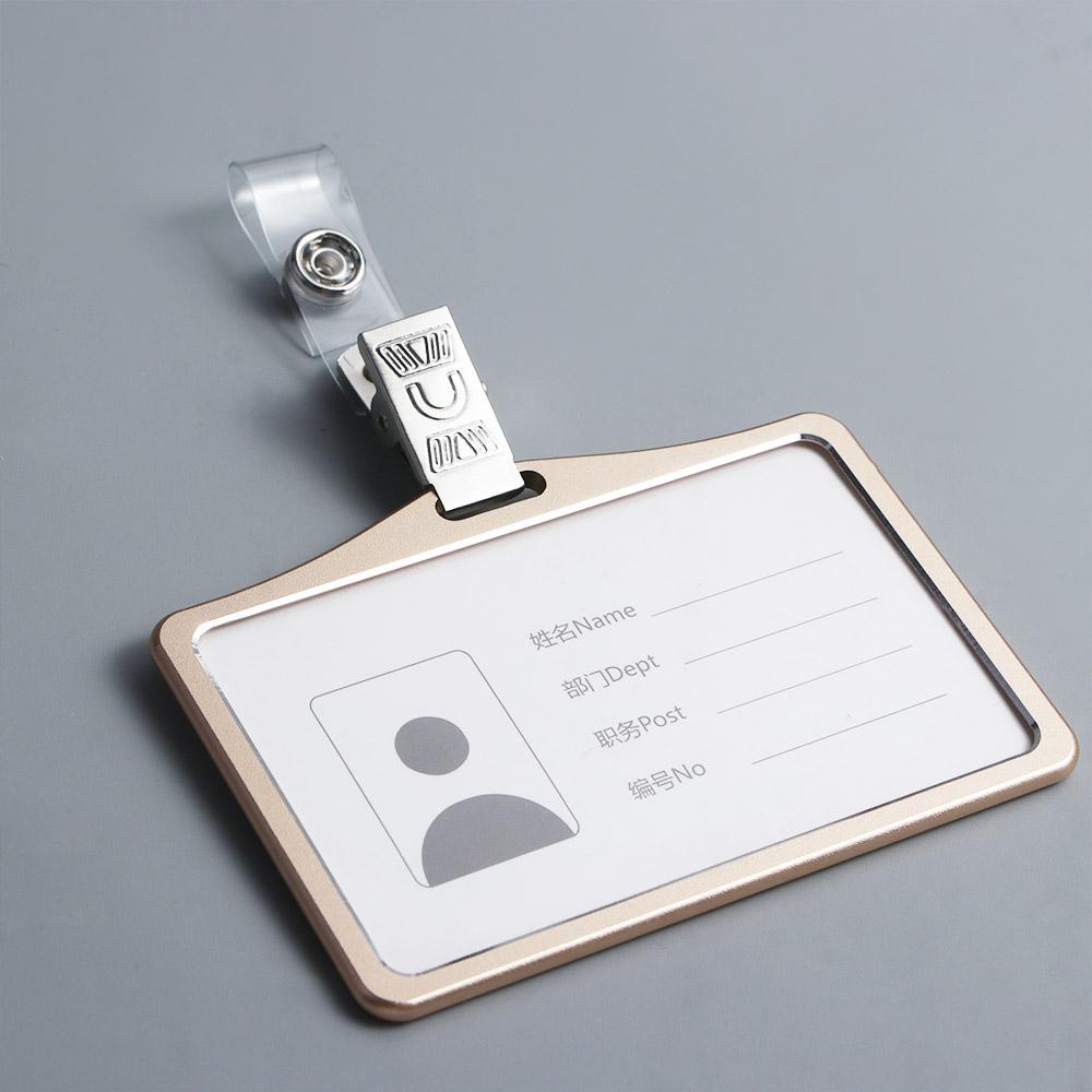 Kẹp Giữ Thẻ ID / Thẻ ID Bằng Kim Loại Tiện Dụng Cho Trường Học