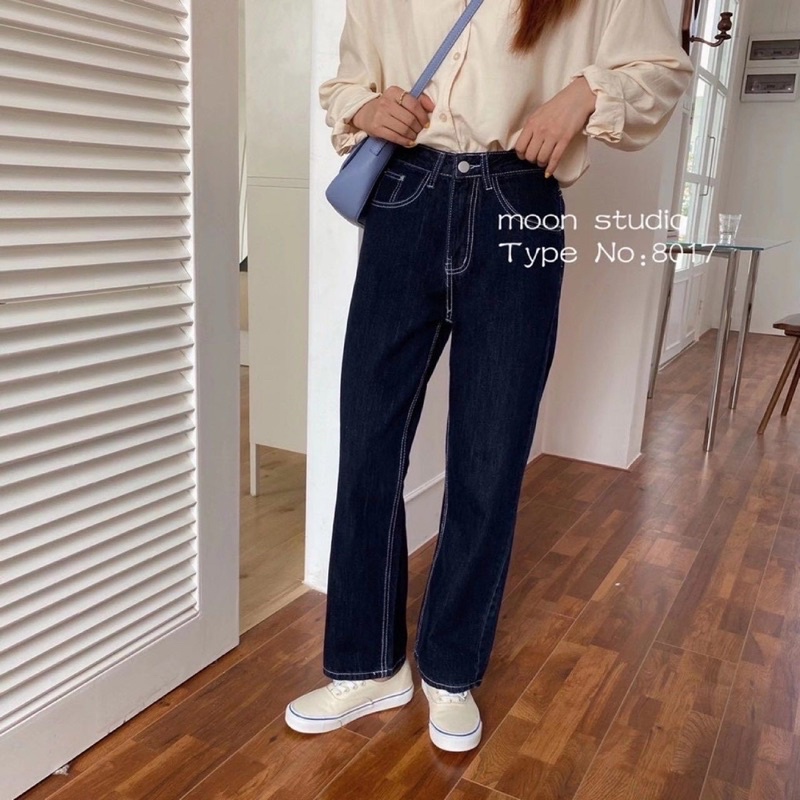 Quần jeans chỉ nổi