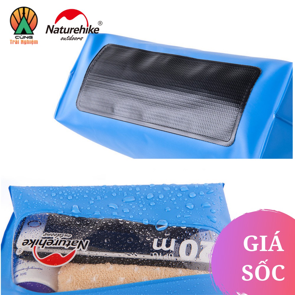 [CHÍNH HÃNG] Túi Chống Nước Chuyên Dụng Cho Độ Sâu 20M Đựng Điện Thoại Quần Áo Đi Biển Đi Bơi NatureHike NH17F001-L