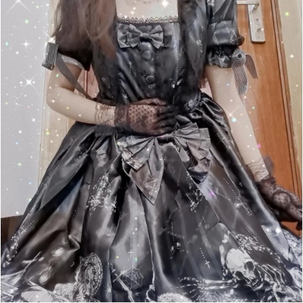 Đầm lolita thiết kế nguyên bản phong cách gothic cho nữ