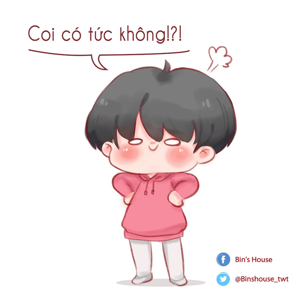 BIN'S HOUSE | Sticker Bin nhỏ - Nhãn dán trang trí dễ thương