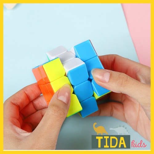 Rubik 3x3 ⚡ HOT TREND ⚡ Rubic 3 Tầng Stickerless Xoay Trơn, Không Kẹt, Không Rít, Đồ Chơi Giải Trí Tida Kids Shop