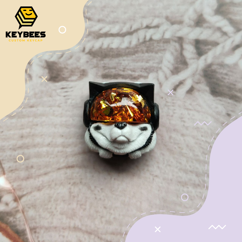 Artisan Keycap - Nút bàn phím cơ resin handmade Sirius Keycap Golden
