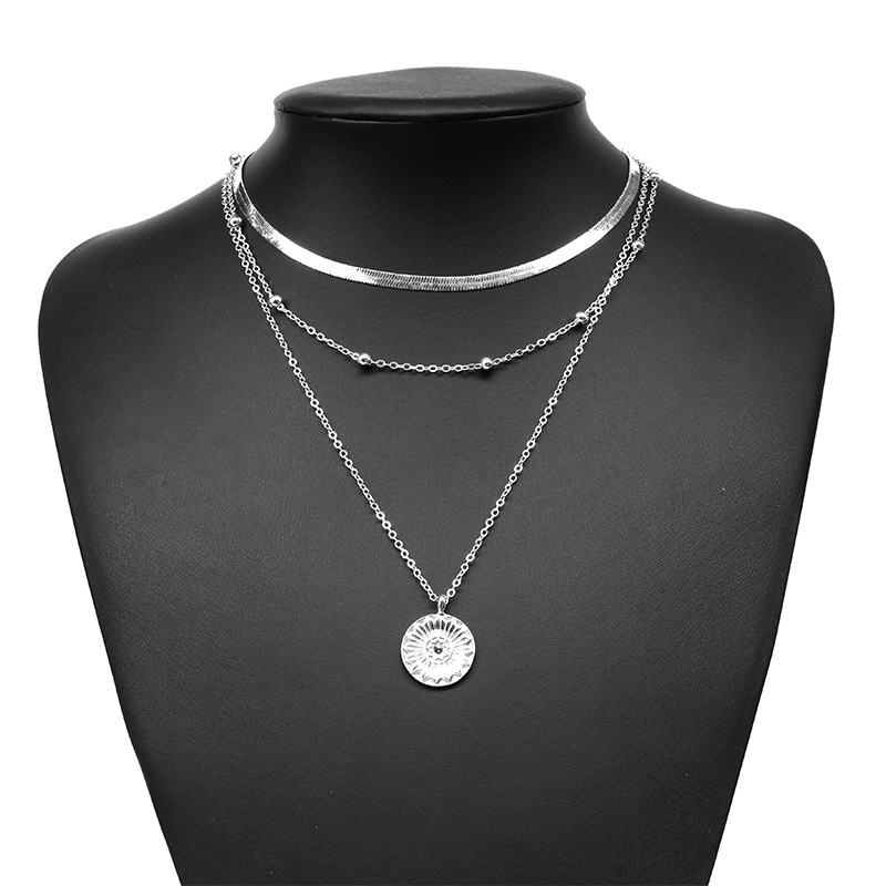 Vòng Cổ Choker Dài Nhiều Lớp Đính Đồng Xu / Vỏ Sò / Ngọc Trai Phong Cách Bohemia Cổ Điển