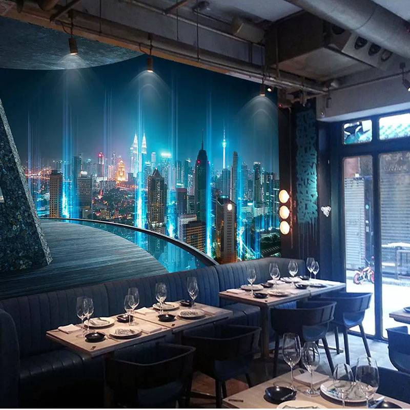Tranh vải treo tường 3d trang trí nhà hàng quán cà phê độc đáo sáng tạo