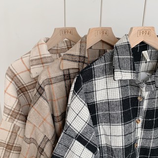 Áo sơ mi dạ kẻ SA395 1994closet