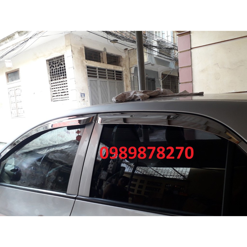 Vè mưa mạ Crom Kia Morning