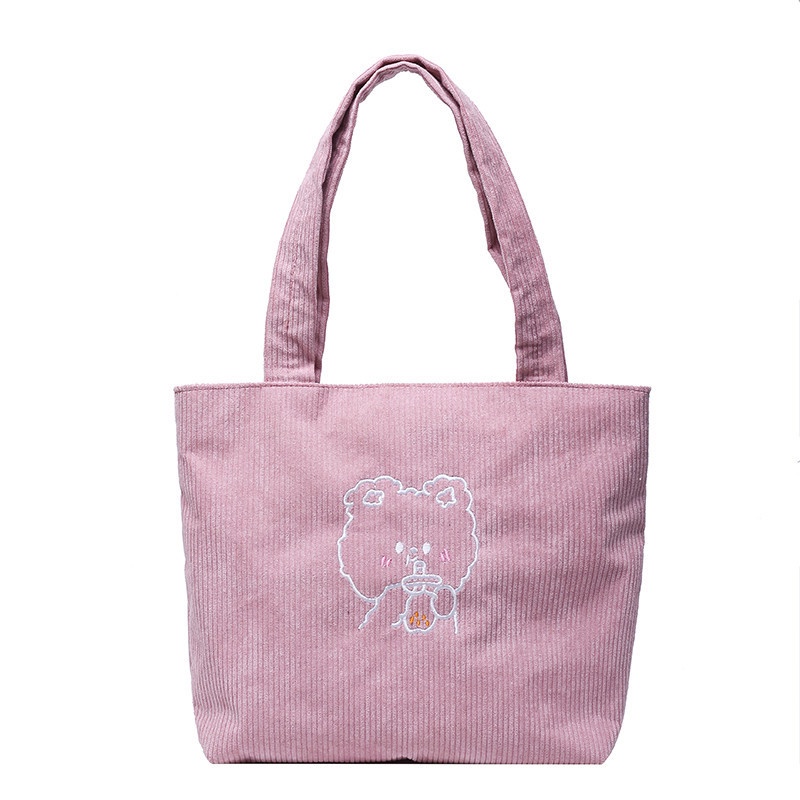 Túi xách IELGY vải nhung phong cách Hàn Quốc dễ thương thời trang