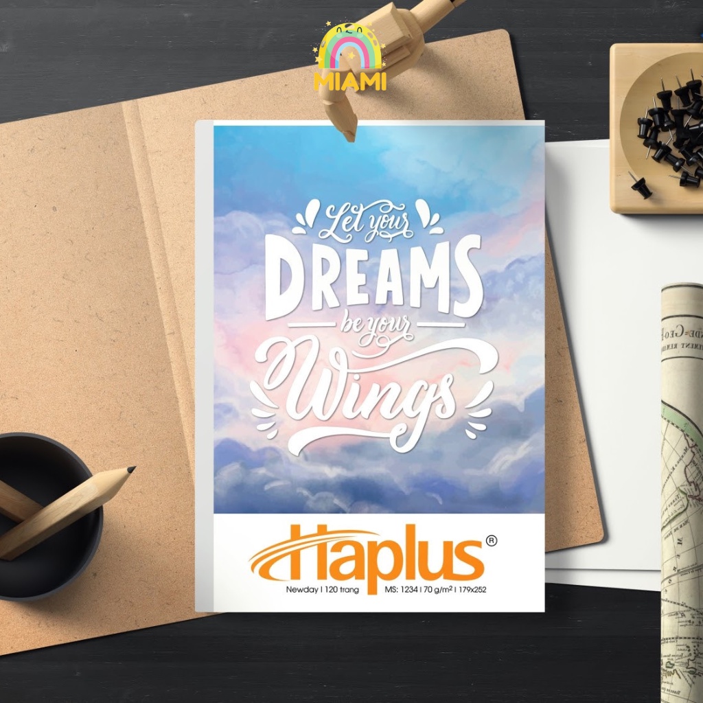 Vở Kẻ Ngang Haplus - Time Hải Tiến 80/120/200 Trang, Giấy Láng Mịn, Viết Êm Tay, Tập Viết, Vở Ghi Chép