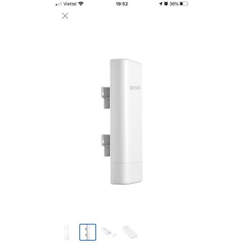 Wifi Ngoài Trời Tenda O3v2 băng tần 2.4GHz tốc độ 150Mbps khoảng cách 5km