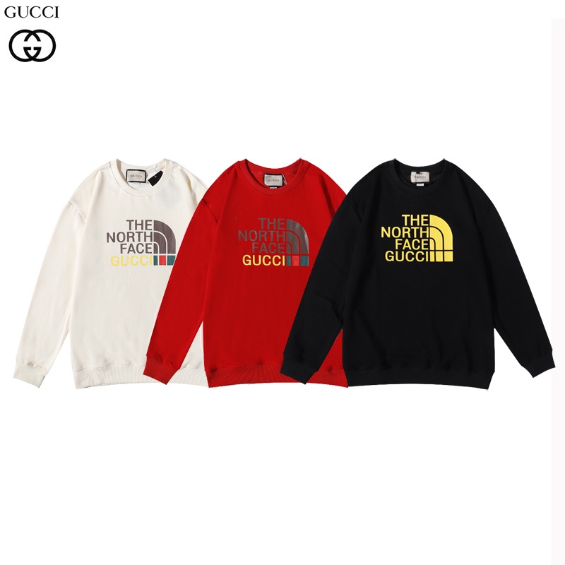 Áo Sweater Gucci The North Face Cổ Tròn Tay Dài Chất Liệu Cotton Dễ Phối Đồ Cho Nam Và Nữ # K02