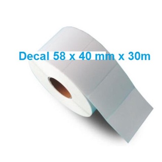 Giấy Decal cảm nhiệt 58x40 ( 1 tem 1 hàng )
