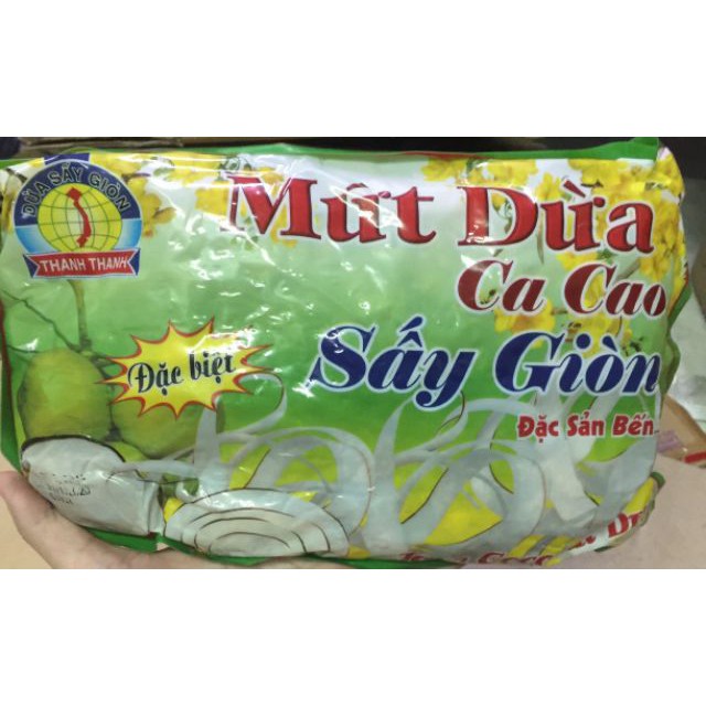 Mứt Dừa Sấy Giòn Thanh Thanh Gói 500gram | Tổng kho Nguyên liệu giá sỉ