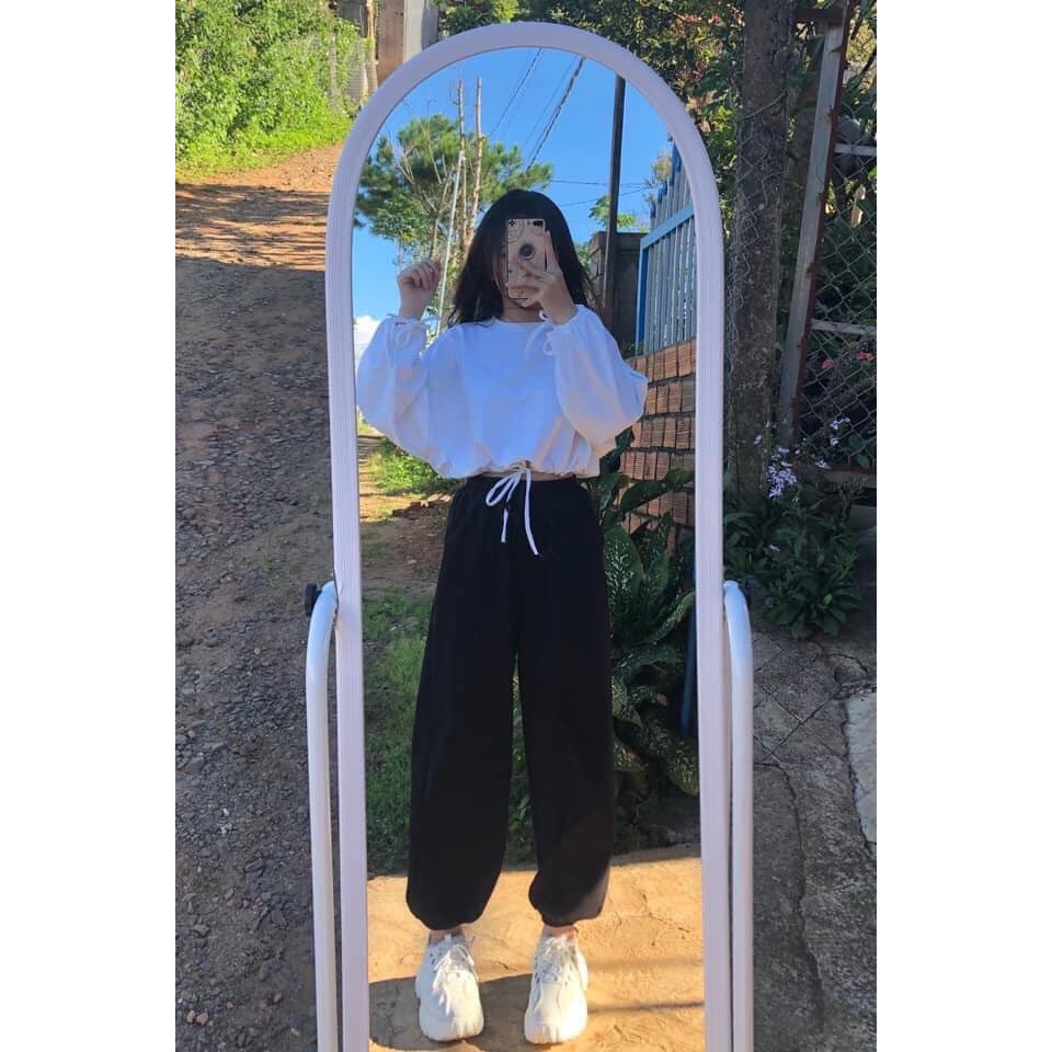 Set Đồ Nữ Crop Top 3 Màu/ Quần Thun Bom Gấu Mã T46 (Kèm video sản phẩm) | BigBuy360 - bigbuy360.vn