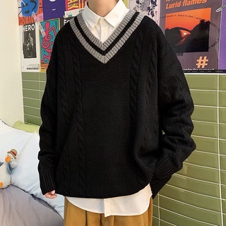 Áo len trơn basic cổ viền tym unisex