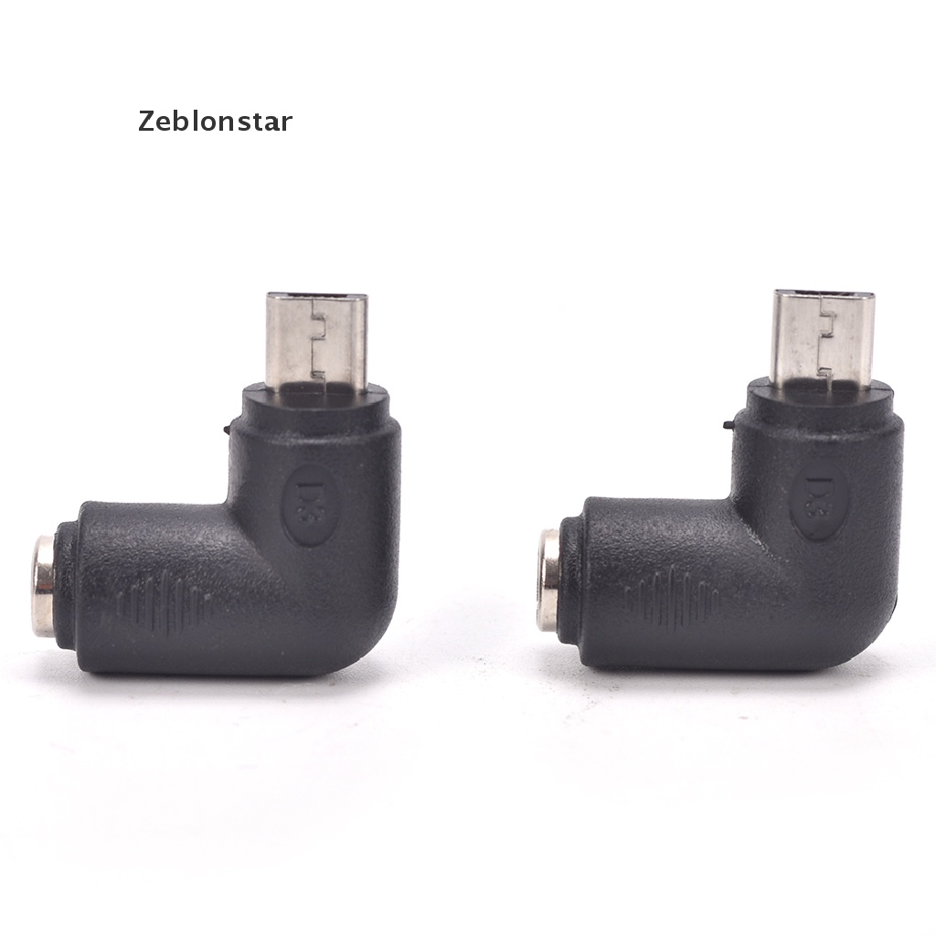 Set 2 Bộ Chuyển Đổi Nguồn Điện DC 5.5X2.1Mm Female Sang Micro USB 5 Pin Male