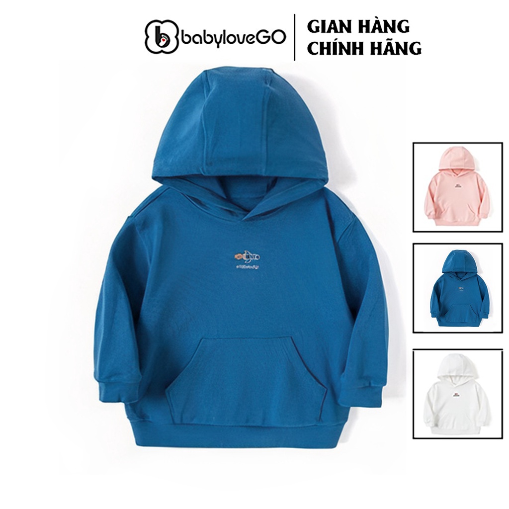 Áo hoodie cho bé babylovego chất nỉ bông cho bé trai bé gái an002 size - ảnh sản phẩm 1