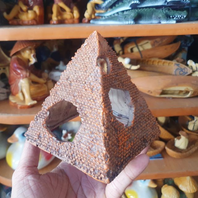 KIM TỰ THÁP TRANG TRÍ HỒ CÁ NON BỘ 12x11x13cm