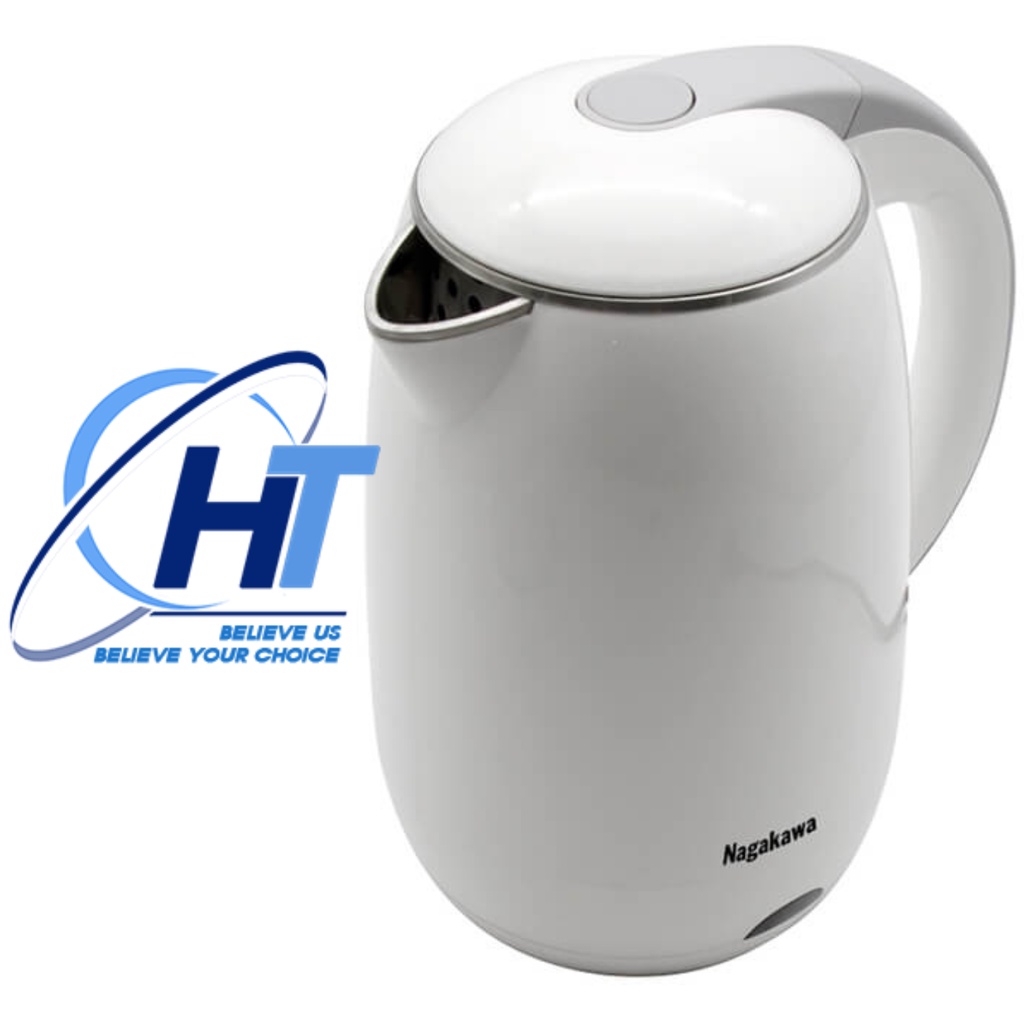 Ấm Đun Siêu Tốc 2 Lớp Nagakawa NAG0314 (1.8 Lít)