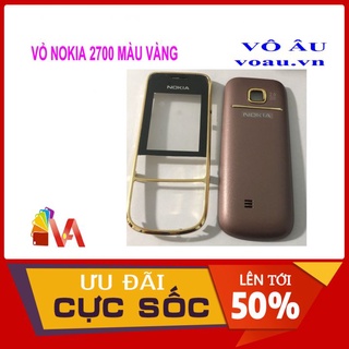 Vỏ nokia 2700 màu vàng không phím