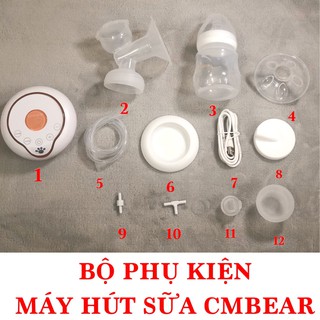 Trọn bộ phụ kiện Máy hút sữa điện CmBear