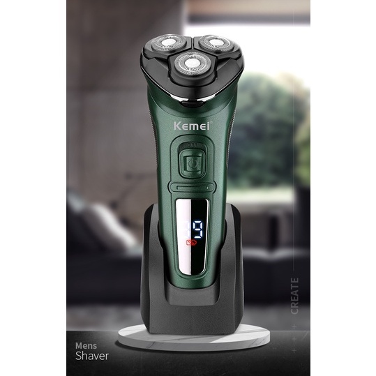 Máy cạo râu khô và ướt KEMEI KM-2805 chống thấm nước IPX7 công suất mạnh 5W sạc USB