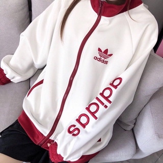 Adidas Clover Long Sleeve Male And Female Mistress Jacket Zipper Sports Jacket