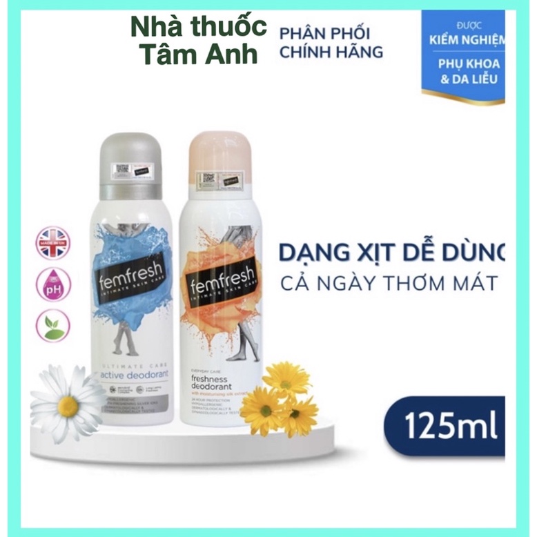 Xịt khử mùi, thơm mát vùng kín Femfresh chính hãng