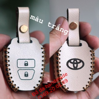 Bao da chìa khóa Toyota Vios, Yaris da bò thật handmade