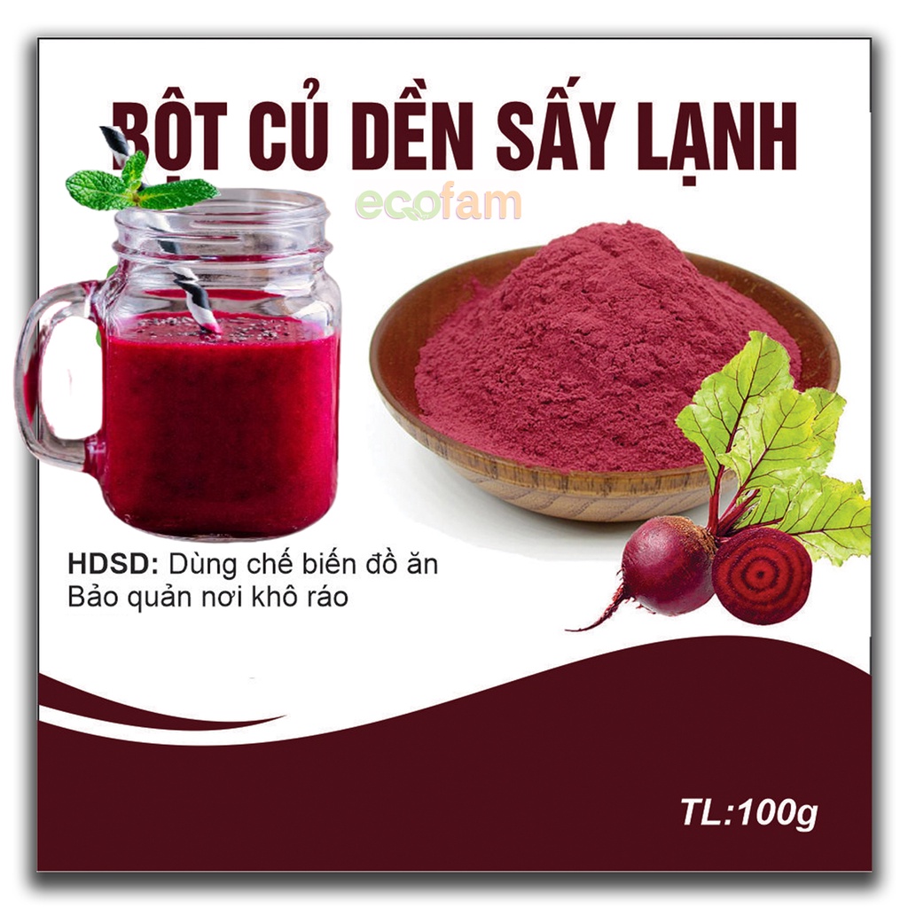 Bột Củ Dền sấy lạnh nguyên chất công dụng đặt biệt tốt cho sức khỏe