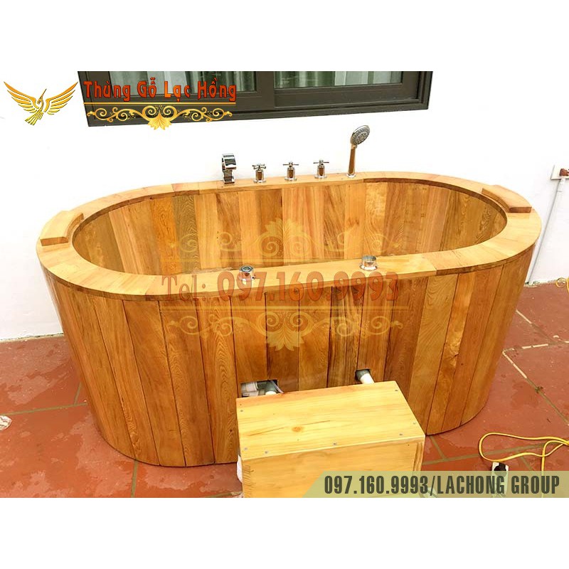Bồn Tắm Gỗ Pơ Mu Massage Cao Cấp | BigBuy360 - bigbuy360.vn