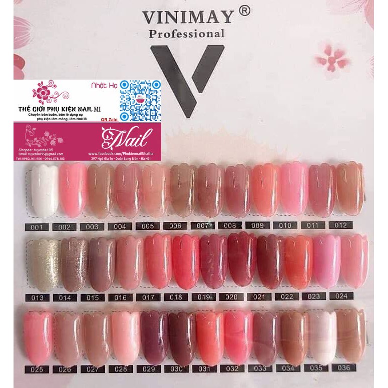 Sơn Gel Thạch Vinimay Mã 21-36 (Lẻ 1 Chai)