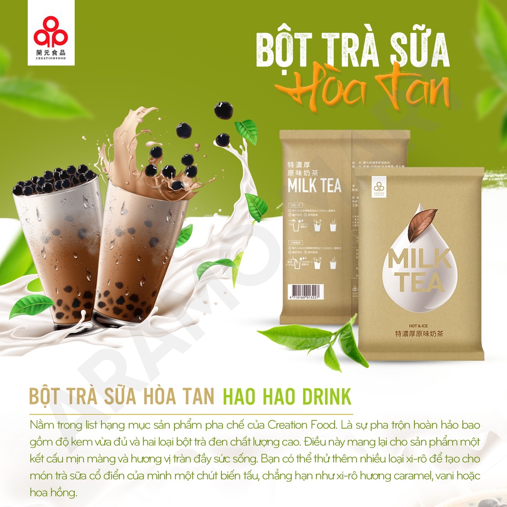 [HSD mới] Bột Trà sữa Hao Hao Drink Milk Tea Đài Loan pha sẵn thơm ngon 1kg/1túi - Creation Food Taiwan ＊AramoMart＊ | BigBuy360 - bigbuy360.vn